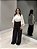 Conjunto Casaco e Regata Tricot Off White - Imagem 1