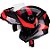 Capacete Peels U-RB2 Vértice Preto/Vermelho - Imagem 2