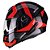 Capacete Peels U-RB2 Vértice Preto/Vermelho - Imagem 5