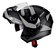 Capacete Peels U-RB2 Vértice Preto Fosco/Prata - Imagem 2