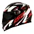 Capacete LS2 FF358 Classic Draze Preto/Vermelho - Imagem 4