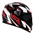 Capacete LS2 FF358 Classic Draze Preto/Vermelho - Imagem 1