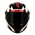 Capacete LS2 FF358 Classic Draze Preto/Vermelho - Imagem 3