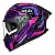 Capacete Norisk Strada II Fusion Roxo/Rosa - Imagem 4