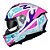 Capacete LS2 FF808 Stream ll Race White/Purple - Imagem 7