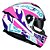 Capacete LS2 FF808 Stream ll Race White/Purple - Imagem 4