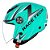 Capacete Race Tech Play Fuzzy Green/Titanium - Imagem 3
