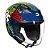 Capacete Race Tech Play Art Blue/Orange - Imagem 3