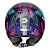 Capacete Race Tech Play Art Cinza/Rosa/Azul - Imagem 2