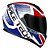 Capacete Race Tech Sector Slash White/Blue - Imagem 1