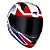 Capacete Race Tech Sector Slash White/Blue - Imagem 2