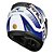 Capacete Race Tech Sector Slash White/Blue - Imagem 3