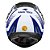 Capacete Race Tech Sector Slash White/Blue - Imagem 4
