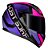 Capacete Race Tech Sector Slash Black/Purple - Imagem 1