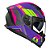 Capacete Race Tech Volt Track Matte Titanium/Purple - Imagem 1