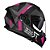 Capacete Race Tech Volt Abstrak Matte Black/Pink - Imagem 1