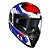 Capacete Race Tech Volt Track Branco/Turquesa - Imagem 4