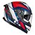 Capacete Norisk Strada II ST White/Blue/Red - Imagem 1
