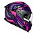 Capacete Norisk Strada II Fusion Purple/Black/Pink - Imagem 1