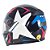 Capacete FW3 GTX Star Preto Brilhante Azul c/ Rosa - Imagem 14