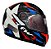 Capacete FW3 GTX Star Preto Brilhante Azul c/ Vermelho - Imagem 11