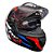 Capacete FW3 GTX Star Preto Brilhante Azul c/ Vermelho - Imagem 8