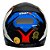 Capacete FW3 GTX Star Preto Brilhante Azul c/ Vermelho - Imagem 12