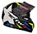 Capacete FW3 GTX Star Preto/Amarelo/Azul - Imagem 4