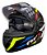 Capacete FW3 GTX Star Preto/Amarelo/Azul - Imagem 15