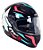 Capacete FW3 GTX Star Preto Brilhante Azul Tiffany c/ Rosa - Imagem 11