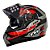 Capacete FW3 GTX Fox Grafite com Vermelho - Imagem 3