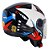 Capacete FW3 X Open Up Star Azul/Vermelho - Imagem 12