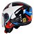 Capacete FW3 X Open Up Star Azul/Vermelho - Imagem 14