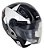 Capacete FW3 X Open Up Star Grafitte/Prata - Imagem 2
