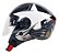 Capacete FW3 X Open Up Star Grafitte/Prata - Imagem 3
