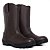 Bota Texana De Couro Liso Bota café Casual - Imagem 2
