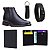kit Black Botina Chelsea em Couro Legitimo com + 3 itens - Imagem 1