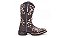 Bota Texana Floral Azul Feminina - Imagem 3