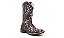Bota Texana Floral Azul Feminina - Imagem 2
