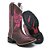 Bota Texana Tribal Rosa Feminina - Imagem 1