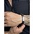 Pulseira Masculina em Aço com Detalhe em Couro e Bolinhas - Imagem 3