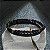 Pulseira Masculina em Aço com Detalhe em Couro e Bolinhas - Imagem 3