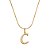 Colar Com Pingente Letra C - Imagem 1