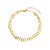 Pulseira Tripla Corações Semijoia Ouro 18K - Imagem 1