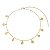 Colar Medalhas Semijoia Ouro 18K - Imagem 1