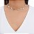 Colar Medalhas Semijoia Ouro 18K - Imagem 2