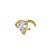 Piercing Fake Gota Banhado em Ouro 18K - Imagem 1