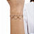 Pulseira Luxo Corações com Detalhe em Ródio - Imagem 2