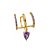 Piercing Fake Triplo Colorido - Imagem 1
