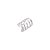 Piercing de Orelha 5 fios Prata 925 - Imagem 1